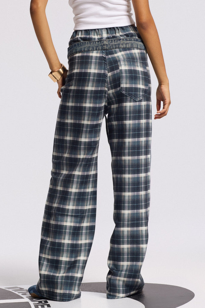 Bilha Plaid Jeans - Stylish beautiful dress for special occasions | Buy Online