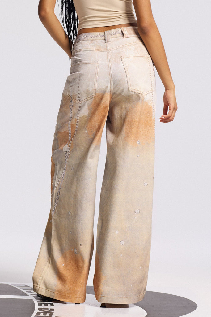 Stylish beautiful dress | Bilqis Print Jeans - Ideal for special occasions