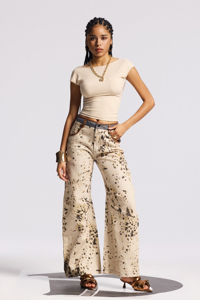 Shop  beautiful dress - Perfect for special occasions | Bilyana Leopard Straight Jeans