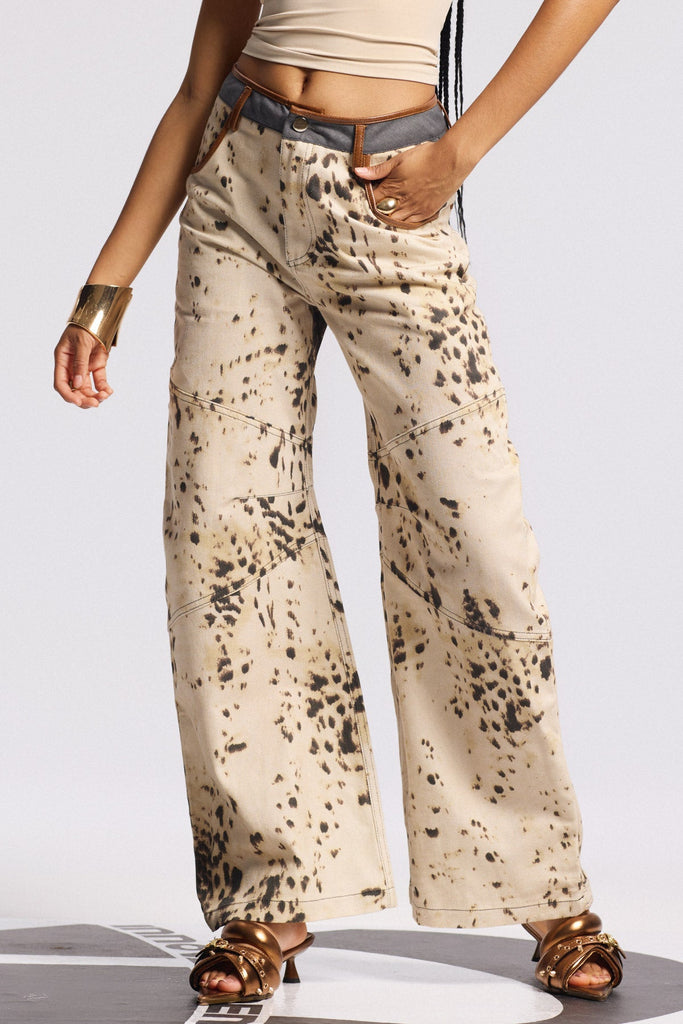 Shop  beautiful dress - Perfect for special occasions | Bilyana Leopard Straight Jeans