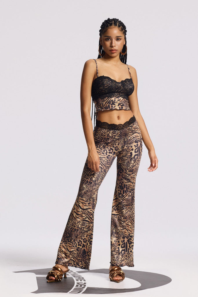 Stylish beautiful dress | Bindy Lace Leopard Pants Set - Ideal for special occasions