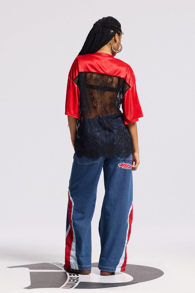 Shop  beautiful dress - Perfect for special occasions | Bion Stripe Wide Leg Jeans