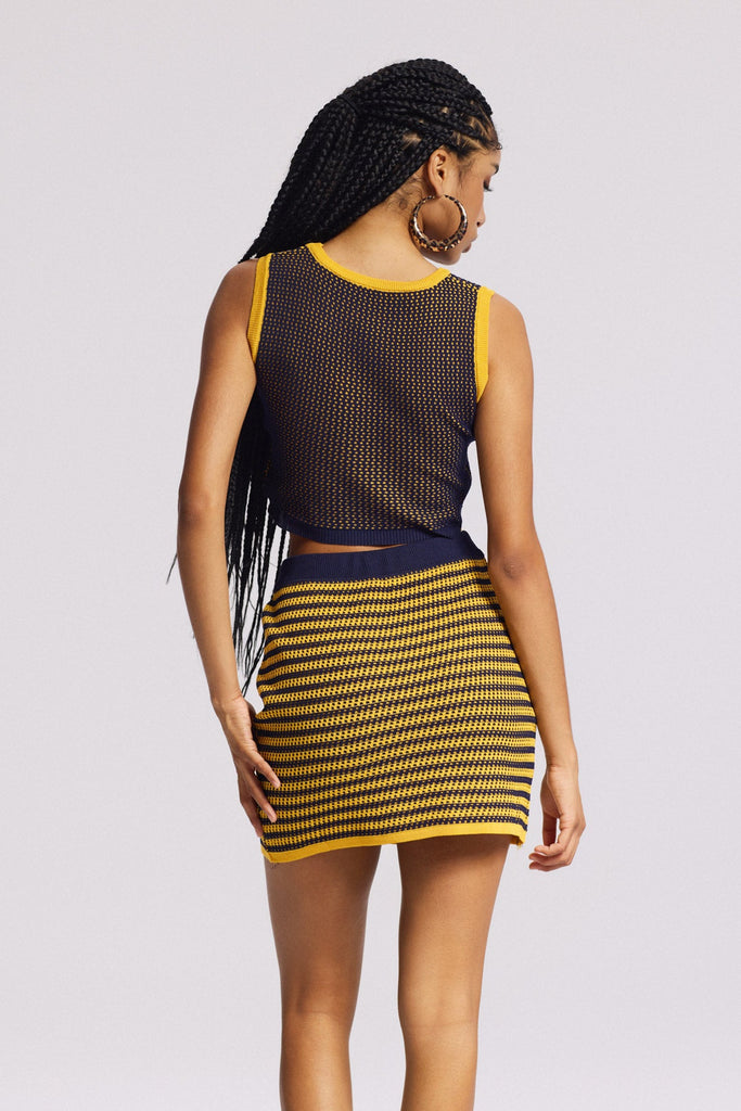 Bipin Star Stripe Knit Skirt Set - Stylish beautiful dress for special occasions | Buy Online