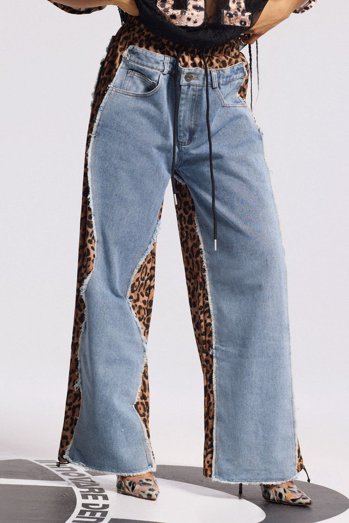 Stylish beautiful dress | Birgir Deconstruct Leopard Jeans - Ideal for special occasions