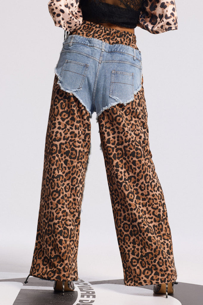 Stylish beautiful dress | Birgir Deconstruct Leopard Jeans - Ideal for special occasions