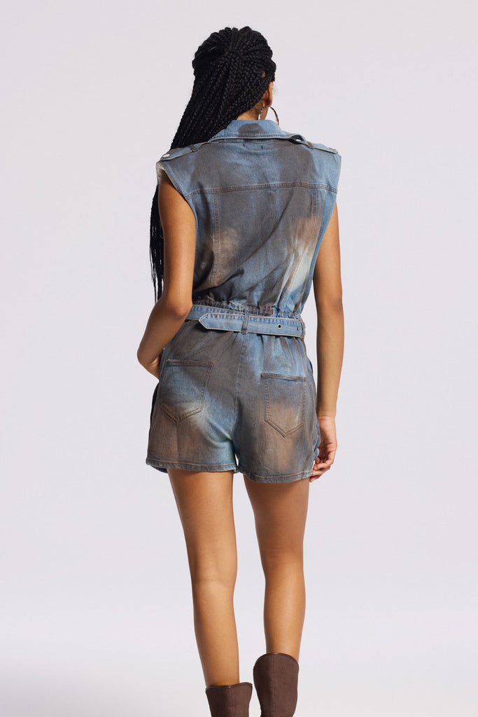 Shop  beautiful dress - Perfect for special occasions | Birgitte Asymmetric Bleached Pocket Jumpsuit