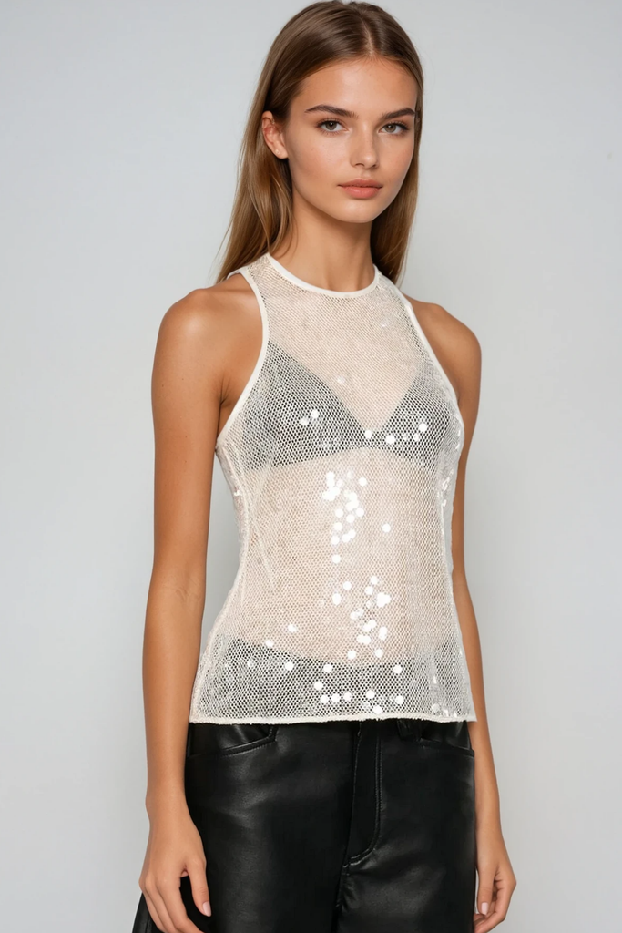 Stylish beautiful dress | Bittor Rhinestone Mesh Top - Ideal for special occasions
