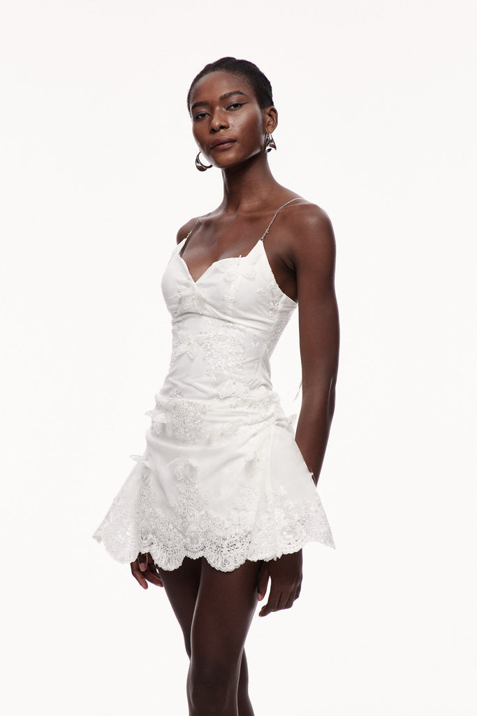 Bitya Mesh Lace Butterfly Mini Dress - Stylish beautiful dress for special occasions | Buy Online