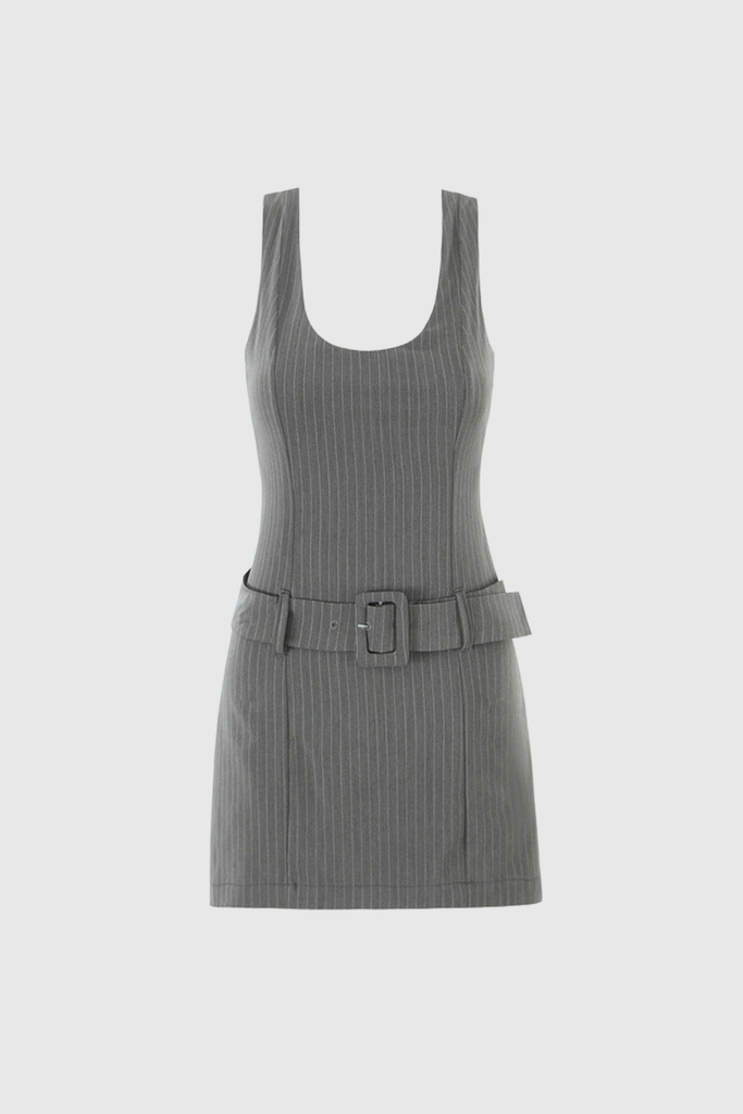 Stylish beautiful dress | Bjarni Stripe Buckle Jumpsuit - Ideal for special occasions