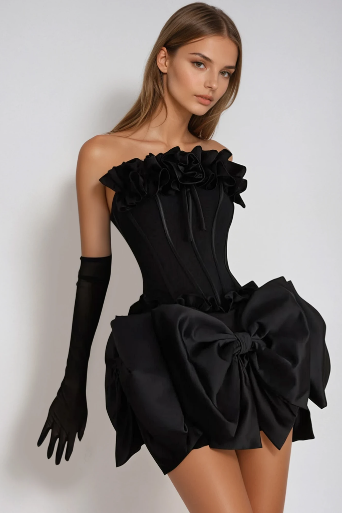 Stylish beautiful dress | Bjarte Flower Bow Corset Skirt Set - Ideal for special occasions