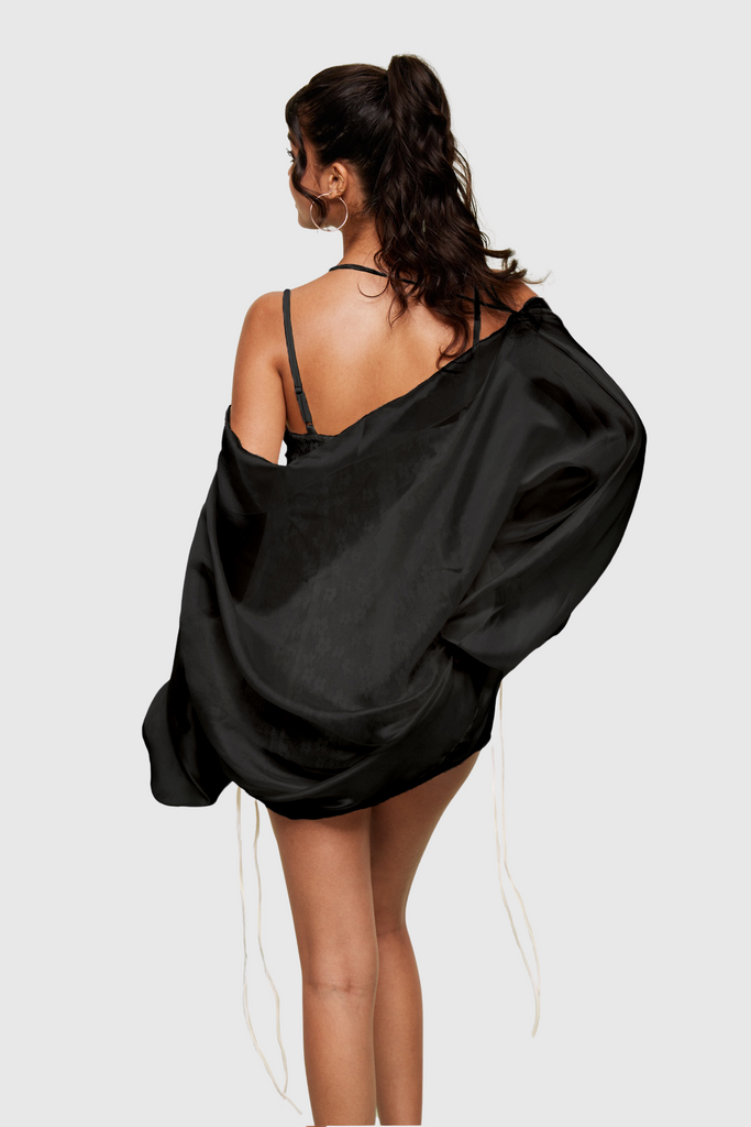 Shop  black dress - Perfect for special occasions | Blagorodna Cowl Neck Backless Pants Set In Black