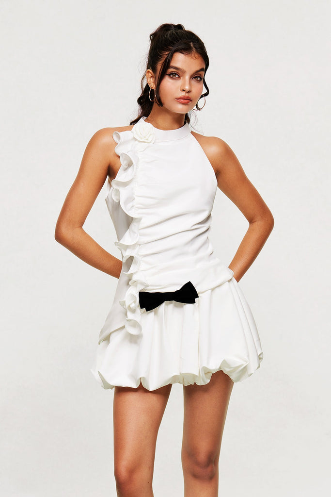 Stylish beautiful dress | Blagun Ruch Bow Puffy Skirt Set - Ideal for special occasions