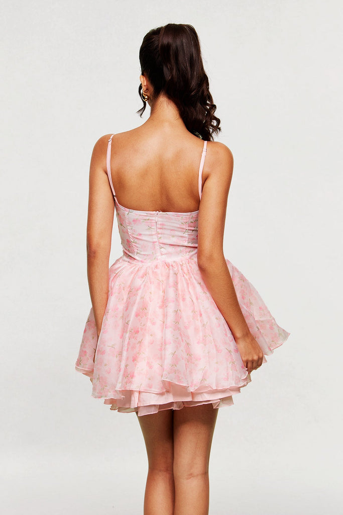 Shop  beautiful dress - Perfect for special occasions | Blanch Floral Corset Ruffle Mini Dress