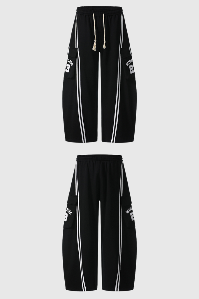 Shop  black dress - Perfect for special occasions | Blodwen Stripe Wide Leg Pants In Black