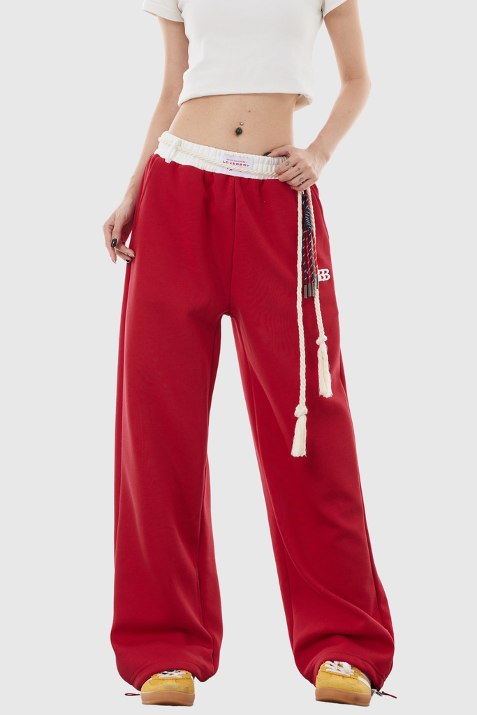 Shop  red dress - Perfect for special occasions | Boann Fringe Pants In Red