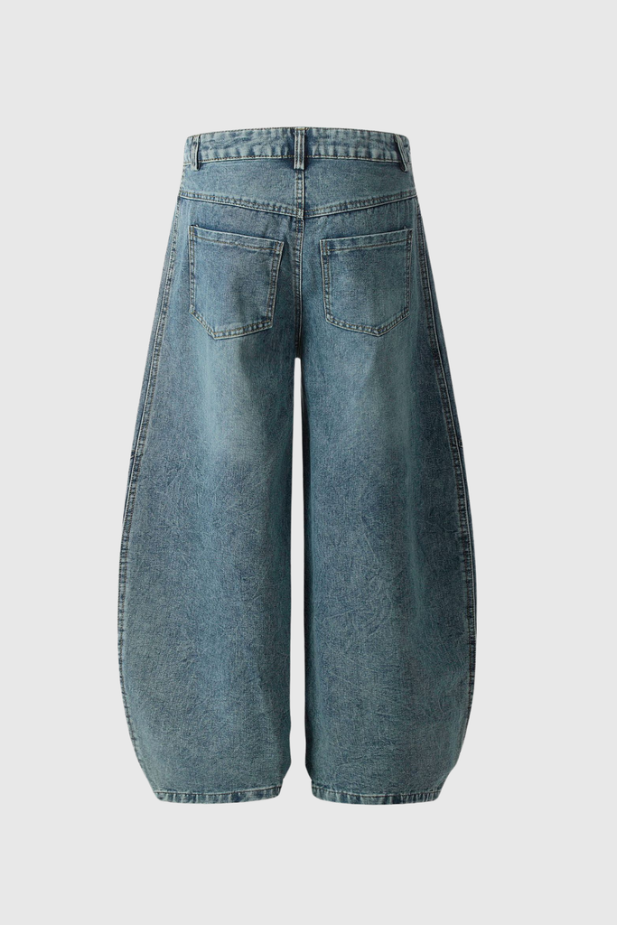 Stylish blue dress | Boban Stripe Baggy Jeans In Blue - Ideal for special occasions