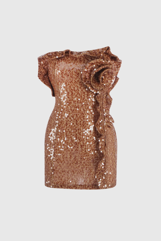 Shop  beautiful dress - Perfect for special occasions | Bode Sequin Flower Mini Dress