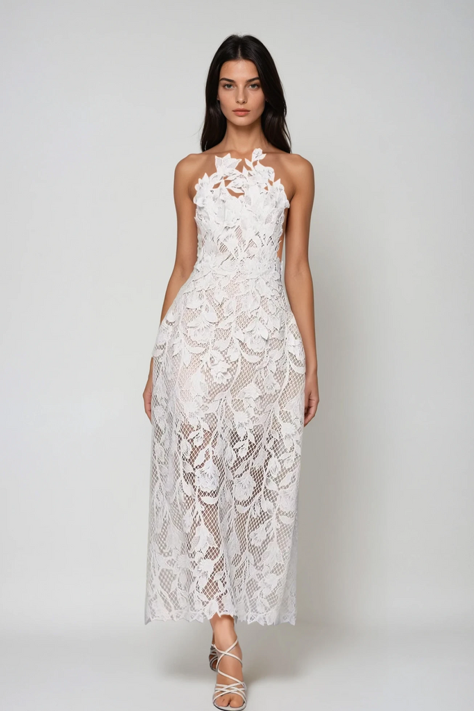 Bodie Lace Floral Maxi Dress - Stylish beautiful dress for special occasions | Buy Online