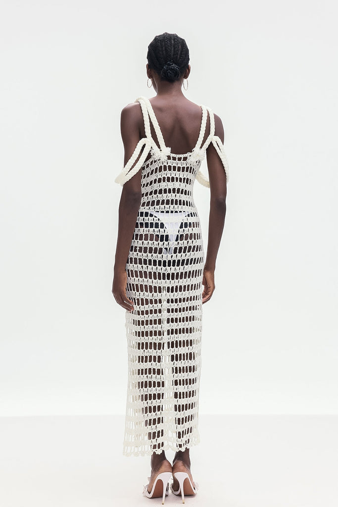 Shop  beautiful dress - Perfect for special occasions | Bogumir Cutout Knit Maxi Dress