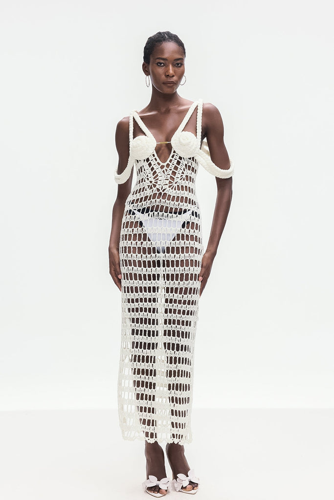 Bogumir Cutout Knit Maxi Dress - Stylish beautiful dress for special occasions | Buy Online