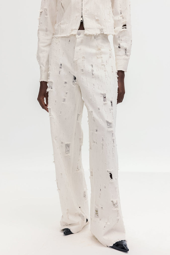 Shop  beautiful dress - Perfect for special occasions | Bogusz Bleached Torn Jeans