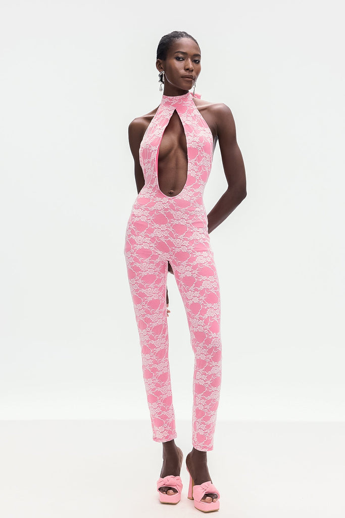 Stylish beautiful dress | Bohumil Lace Cutout Jumpsuit - Ideal for special occasions