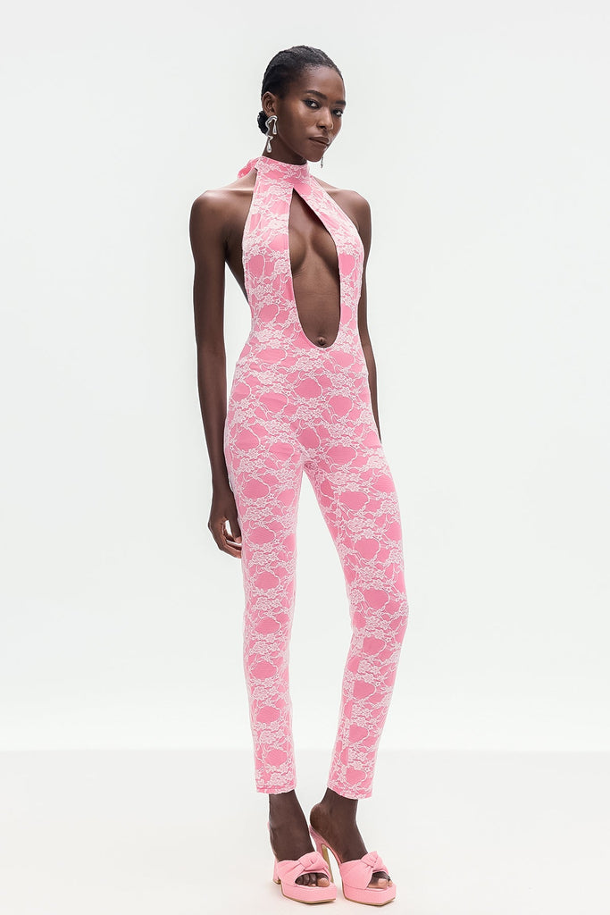 Bohumil Lace Cutout Jumpsuit - Stylish beautiful dress for special occasions | Buy Online