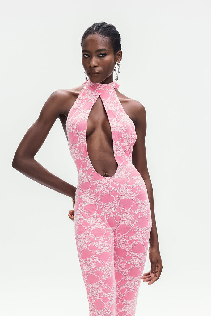 Shop  beautiful dress - Perfect for special occasions | Bohumil Lace Cutout Jumpsuit