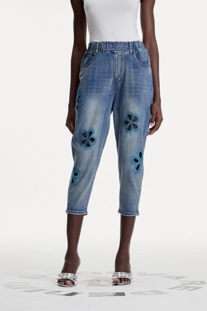 Boitumelo Cutout Flower Jeans - Stylish beautiful dress for special occasions | Buy Online