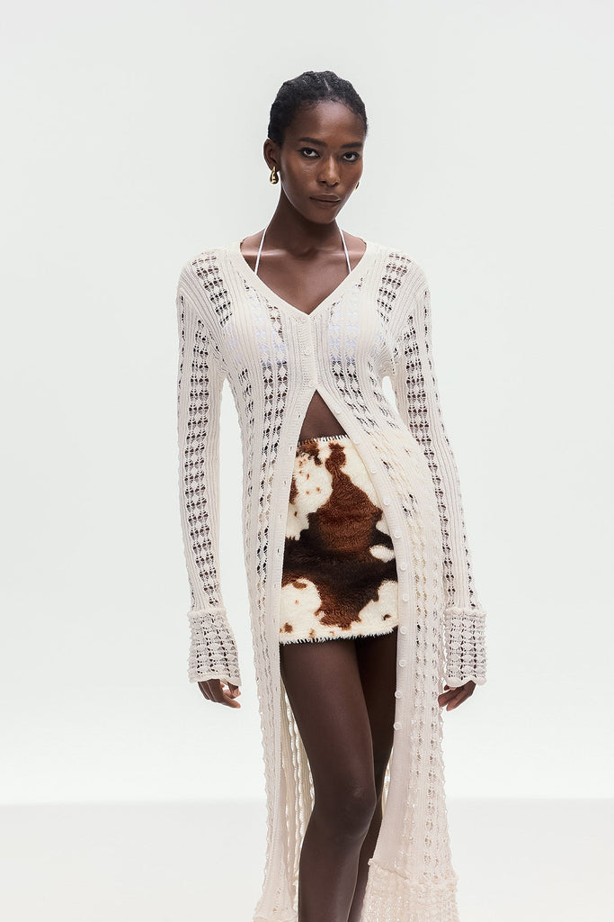 Stylish beautiful dress | Bojan Cutout Knit Jacket - Ideal for special occasions