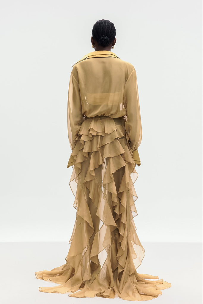 Shop  beautiful dress - Perfect for special occasions | Bolat Ruffle Asymmetric Split Maxi Dress