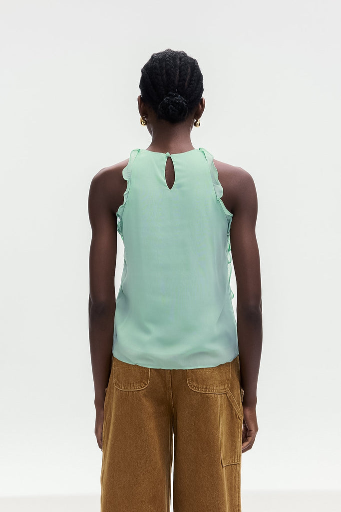 Stylish beautiful dress | Boleslava Flower Ruffle Top - Ideal for special occasions