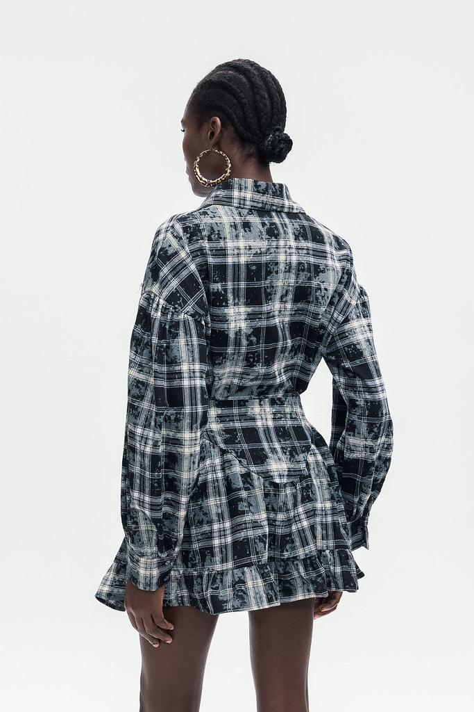 Shop  beautiful dress - Perfect for special occasions | Bonifacia Grid Ruffle Skirt Set