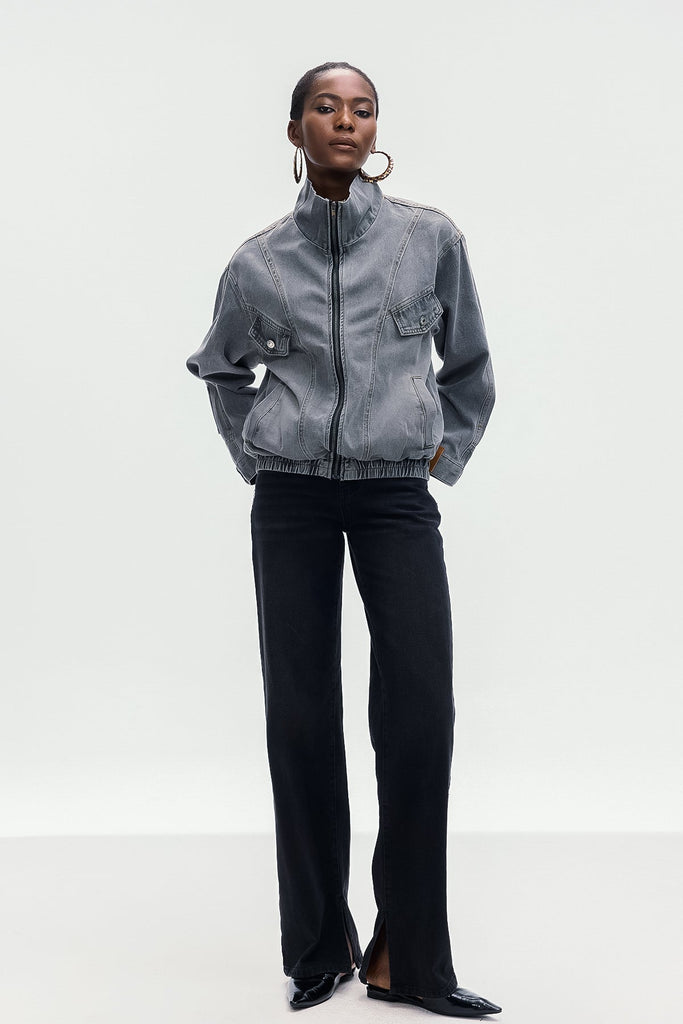 Stylish beautiful dress | Bonifacio Deconstruct Denim Jacket - Ideal for special occasions