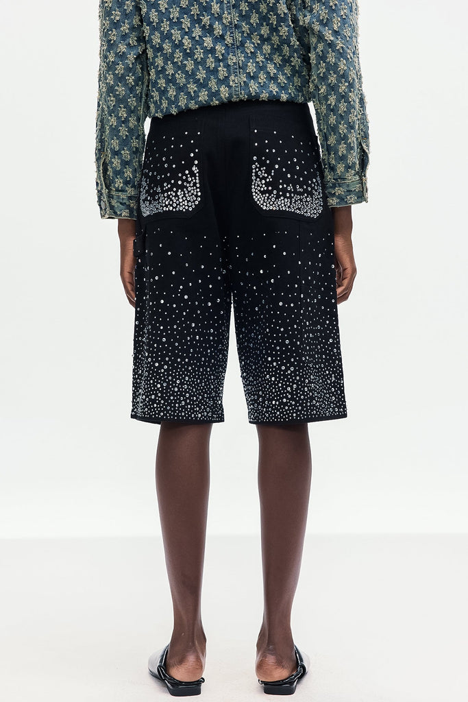 Bonifacy Rhinestone Midi Jeans - Stylish beautiful midi for special occasions | Buy Online