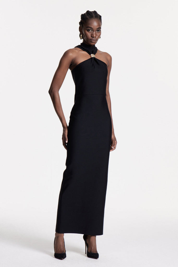 Shop  beautiful dress - Perfect for special occasions | Borivoje Halter Neck Maxi Dress