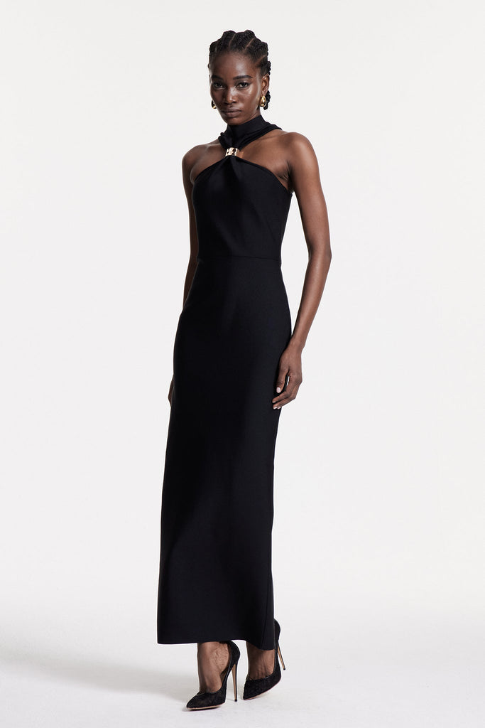 Shop  beautiful dress - Perfect for special occasions | Borivoje Halter Neck Maxi Dress