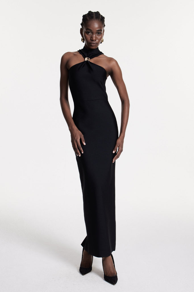 Shop  beautiful dress - Perfect for special occasions | Borivoje Halter Neck Maxi Dress