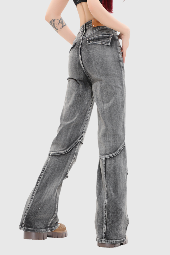 Boro Bleached Deconstruct Jeans - Stylish beautiful dress for special occasions | Buy Online