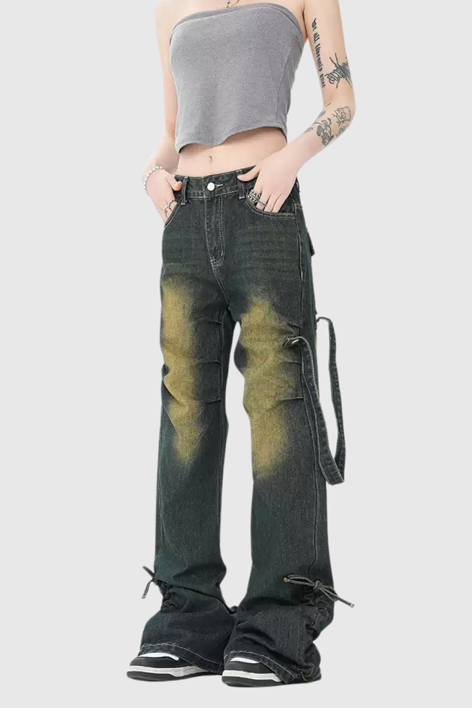 Bors Bleached Ruch Jeans - Stylish beautiful dress for special occasions | Buy Online