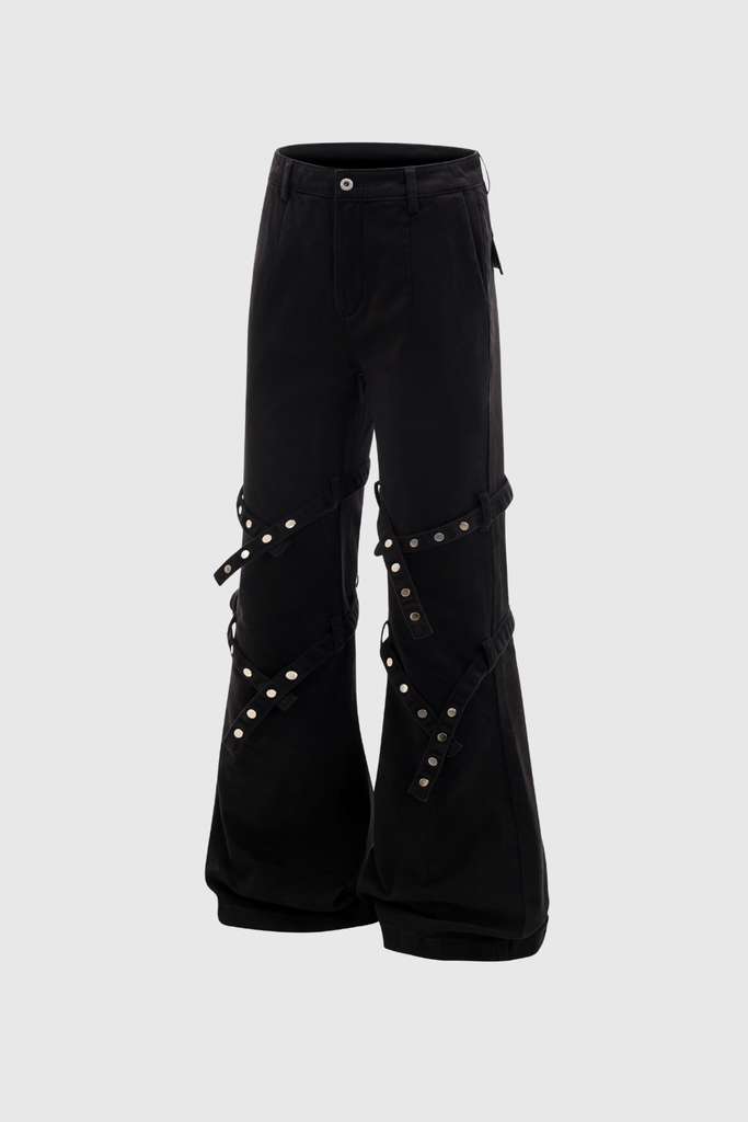 Botond Deconstruct Button Jeans - Stylish beautiful dress for special occasions | Buy Online