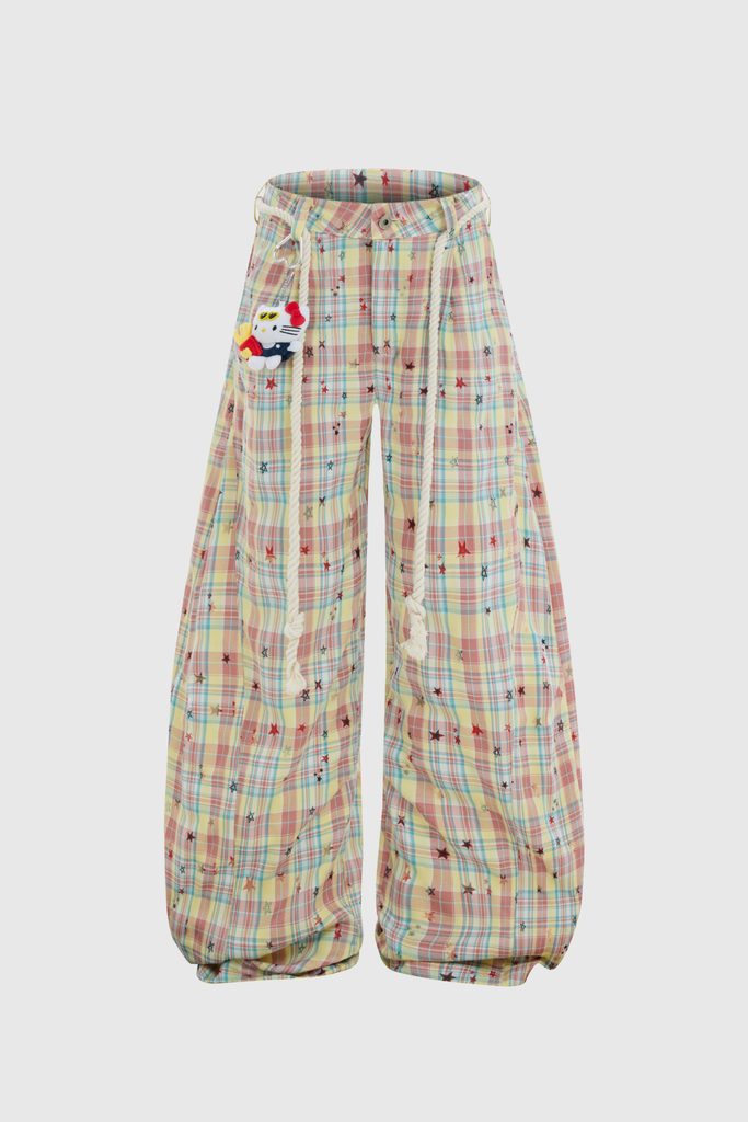 Shop  yellow dress - Perfect for special occasions | Botum Grid Star Jeans In Yellow