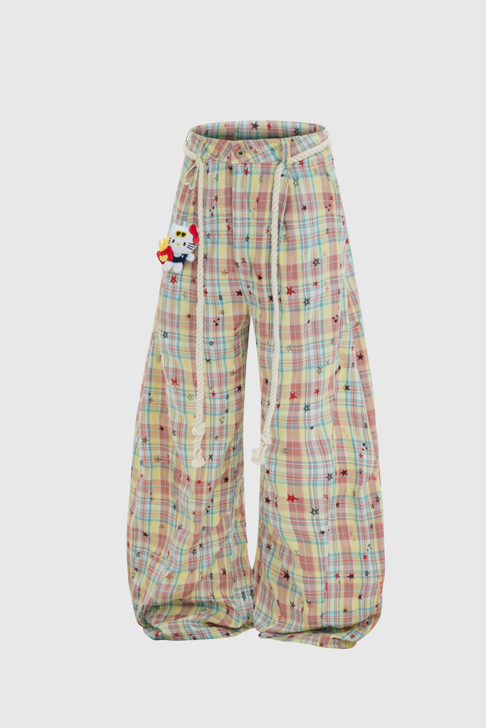 Botum Grid Star Jeans In Yellow - Stylish yellow dress for special occasions | Buy Online