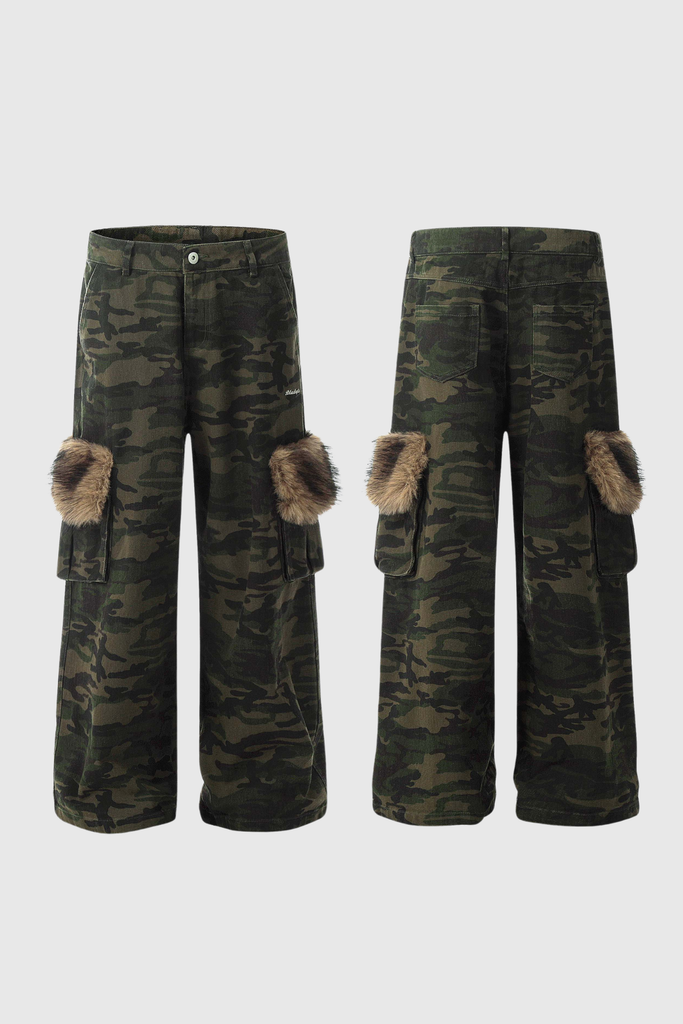 Stylish beautiful dress | Botwulf Camouflage Print Cargo Jeans - Ideal for special occasions