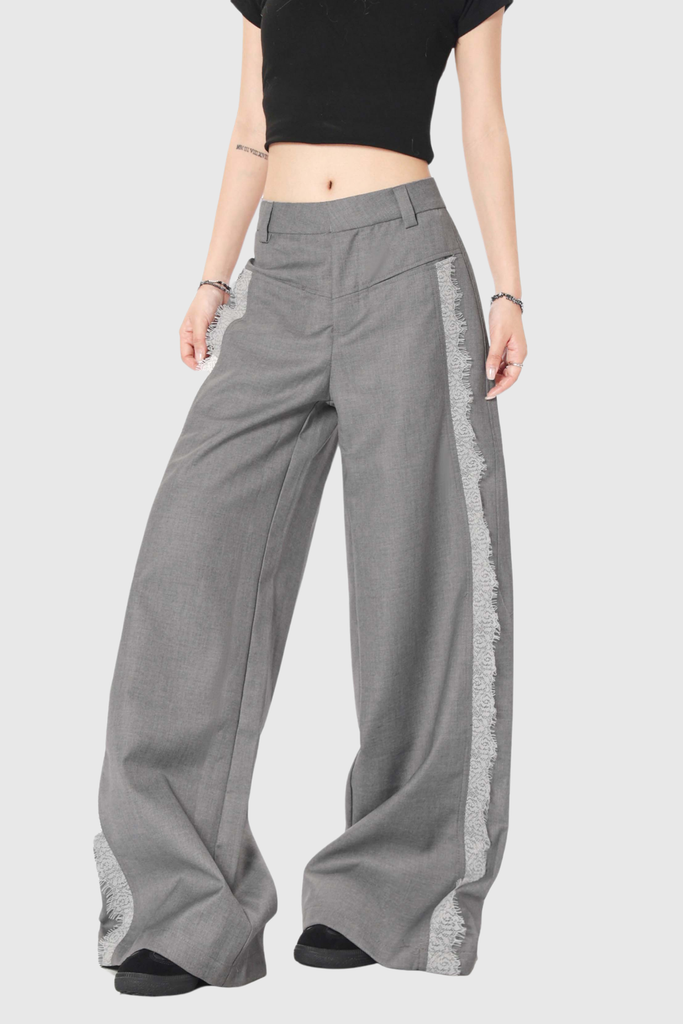 Shop  beautiful dress - Perfect for special occasions | Boubacar Lace Pants In Grey