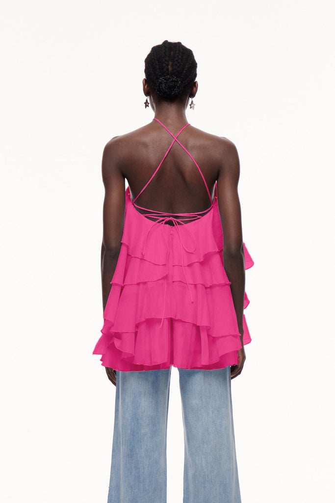 Shop  beautiful dress - Perfect for special occasions | Boudewijn Flower Ruffle Mini Dress In Rose