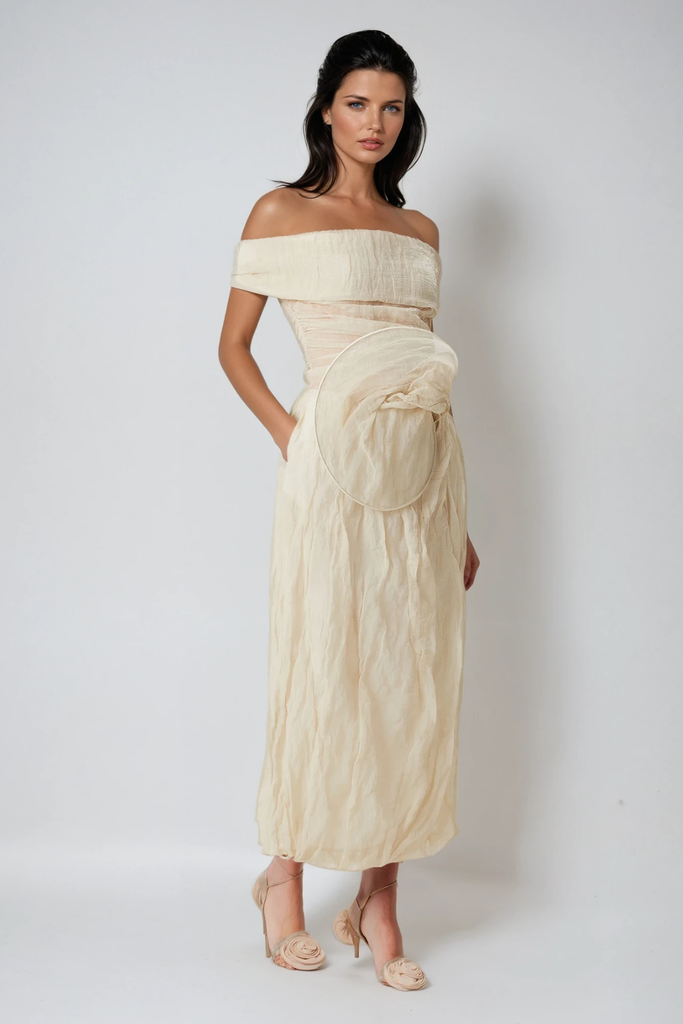 Shop  beautiful dress - Perfect for special occasions | Boutros Ruch Flower Strapless Top
