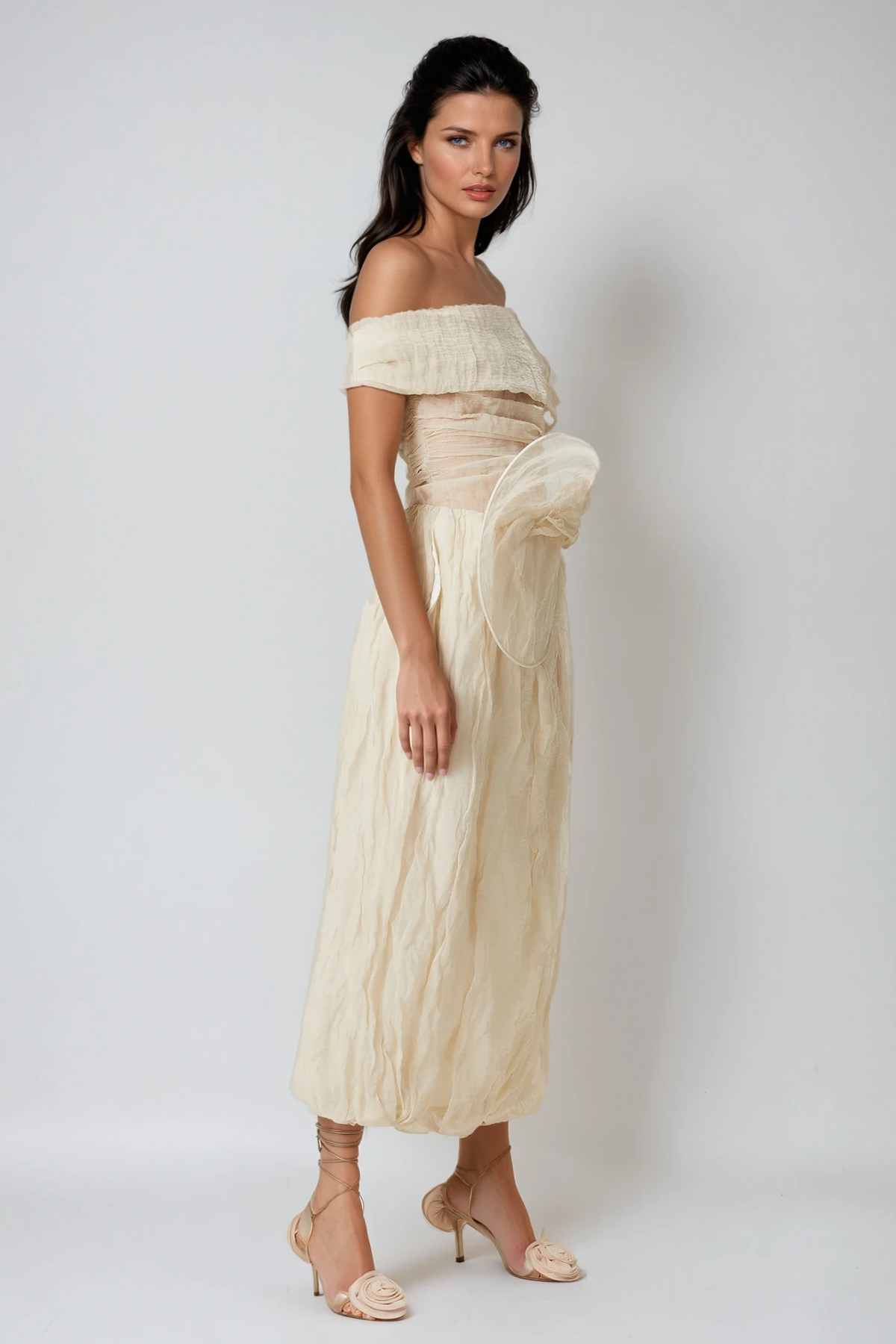 Boutros Ruch Flower Strapless Top