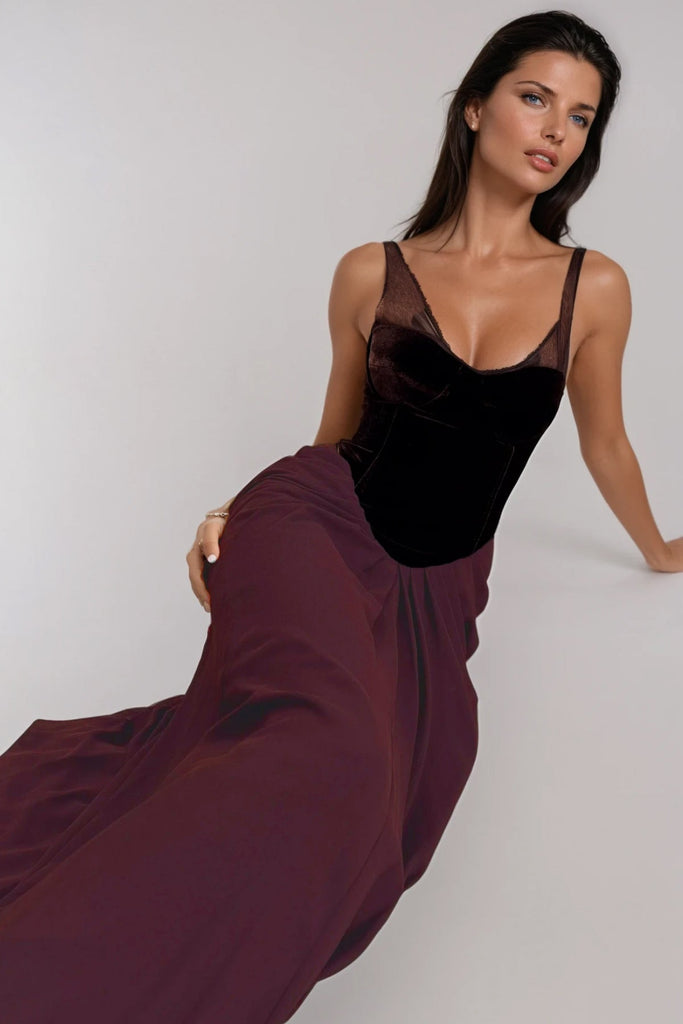 Shop  beautiful dress - Perfect for special occasions | Boyan Mesh Ruch Maxi Dress