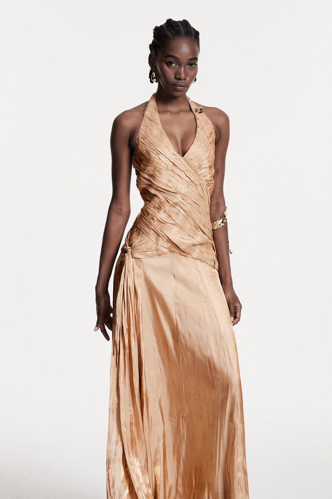 Boyce Ruch Plunge Maxi Dress - Stylish beautiful dress for special occasions | Buy Online